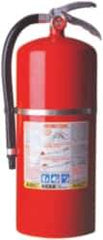 Kidde - 20 Lb, 6-A:120-B:C Rated, Dry Chemical Fire Extinguisher - 7-1/4" Diam x 21.6" High, 195 psi, 20' Discharge in 28 sec, Rechargeable, Steel Cylinder - Eagle Tool & Supply