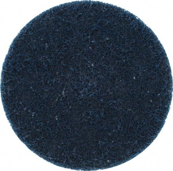 Merit Abrasives - 3" Disc Diam, Aluminum Oxide Quick Change Disc - Type P Attaching System, Nonwoven, Blue, Very Fine Grade, 20,000 RPM, XC Series - Eagle Tool & Supply