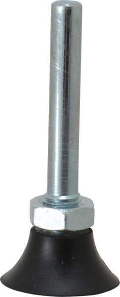 Merit Abrasives - 1" Diam Quick-Change Type P Disc Backing Pad - 1/4" Shank Diam, Medium Density, 40,000 RPM, Power-Lock Type 1 Compatible - Eagle Tool & Supply