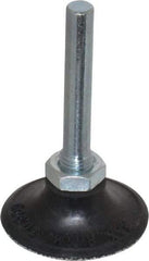 Merit Abrasives - 1-1/2" Diam Quick-Change Type P Disc Backing Pad - 1/4" Shank Diam, Medium Density, 30,000 RPM, Power-Lock Type 1 Compatible - Eagle Tool & Supply