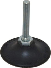 Merit Abrasives - 2" Diam Quick-Change Type P Disc Backing Pad - 1/4" Shank Diam, Medium Density, 30,000 RPM, Power-Lock Type 1 Compatible - Eagle Tool & Supply