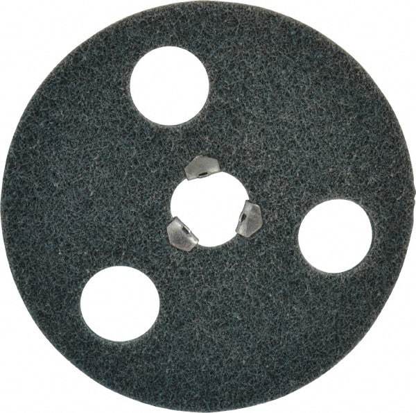 Norton - 4-1/2" Very Fine Grade Aluminum Oxide Deburring Disc - Quick Change Connection - Eagle Tool & Supply