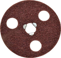 Norton - 4-1/2" Medium Grade Aluminum Oxide Deburring Disc - Quick Change Connection - Eagle Tool & Supply