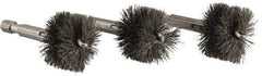 Ridgid - 1 Inch Inside Diameter, 1-3/16 Inch Actual Brush Diameter, Steel, Power Fitting and Cleaning Brush - Eagle Tool & Supply