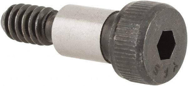 Value Collection - 1/4" Shoulder Diam x 3/8" Shoulder Length, #10-24 UNC, Hex Socket Shoulder Screw - 8 Alloy Steel, Uncoated, 0.357 to 3/8" Head Diam - Eagle Tool & Supply
