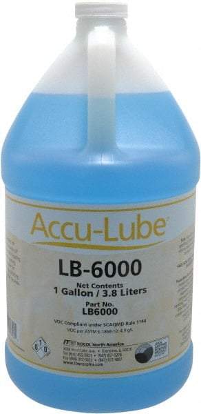 Accu-Lube - Accu-Lube LB-6000, 1 Gal Bottle Cutting & Sawing Fluid - Natural Ingredients, For Aluminum Machining, Drilling, Light-Duty Milling, Punching, Tapping - Eagle Tool & Supply