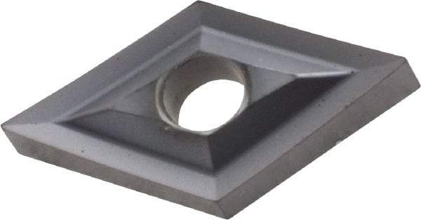 Kennametal - DNGP430.5 Grade KC5010 Carbide Turning Insert - TiAlN Finish, 55° Diamond, 1/2" Inscr Circle, 3/16" Thick, 0.0079" Corner Radius - Eagle Tool & Supply