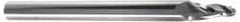 Onsrud - 1/8" Cutting Diam x 1" Length of Cut, 2 Flute, Upcut Spiral Router Bit - Uncoated, Right Hand Cut, Solid Carbide, 3" OAL x 1/4" Shank Diam, Ball End Taper - Eagle Tool & Supply