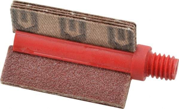 Superior Abrasives - 80 Grit, Coated, Aluminum Oxide Bore Polisher - 1/4" Shank Length, Medium Grade, 25,000 RPM, Polishes Bores with 3/4 to 1" Diam - Eagle Tool & Supply