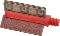Superior Abrasives - 80 Grit, Coated, Aluminum Oxide Bore Polisher - 1/4" Shank Length, Medium Grade, 25,000 RPM, Polishes Bores with 3/4 to 1" Diam - Eagle Tool & Supply
