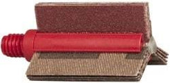 Superior Abrasives - 120 Grit, Coated, Aluminum Oxide Bore Polisher - 1/4" Shank Length, Fine Grade, 25,000 RPM, Polishes Bores with 3/4 to 1" Diam - Eagle Tool & Supply