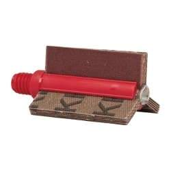 Superior Abrasives - 180 Grit, Coated, Aluminum Oxide Bore Polisher - 1/4" Shank Length, Very Fine Grade, 25,000 RPM, Polishes Bores with 3/4 to 1" Diam - Eagle Tool & Supply