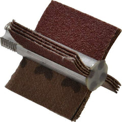 Superior Abrasives - 60 Grit, Coated, Aluminum Oxide Bore Polisher - 1/4" Shank Length, Medium Grade, 22,000 RPM, Polishes Bores with 1 to 1-1/2" Diam - Eagle Tool & Supply