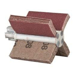 Superior Abrasives - 120 Grit, Coated, Aluminum Oxide Bore Polisher - 1/4" Shank Length, Fine Grade, 22,000 RPM, Polishes Bores with 1 to 1-1/2" Diam - Eagle Tool & Supply