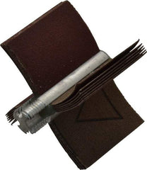 Superior Abrasives - 180 Grit, Coated, Aluminum Oxide Bore Polisher - 1/4" Shank Length, Very Fine Grade, 20,000 RPM, Polishes Bores with 1-1/2 to 2" Diam - Eagle Tool & Supply