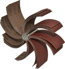 Superior Abrasives - 80 Grit, Coated, Aluminum Oxide Bore Polisher - 1/4" Shank Length, Medium Grade, 8,000 RPM, Polishes Bores with 5-1/4 to 5-7/8" Diam - Eagle Tool & Supply
