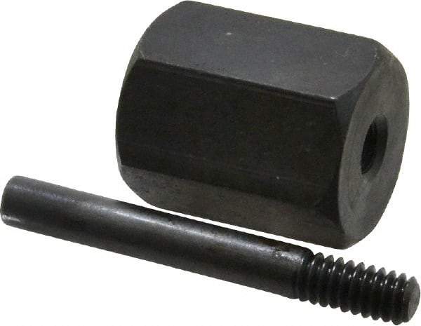 Made in USA - 2-1/2" Long Bore Polisher Mandrel - 1/2-20 Thread, 1/2" Hole, for Use with SK-4 - Eagle Tool & Supply