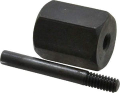 Made in USA - 2-1/2" Long Bore Polisher Mandrel - 1/2-20 Thread, 1/2" Hole, for Use with SK-4 - Eagle Tool & Supply