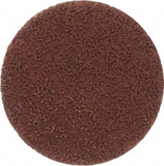 Made in USA - 2" Disc Diam, 240 Grit, Aluminum Oxide Quick Change Disc - Type S Attaching System, Coated, Brown, Very Fine Grade - Eagle Tool & Supply