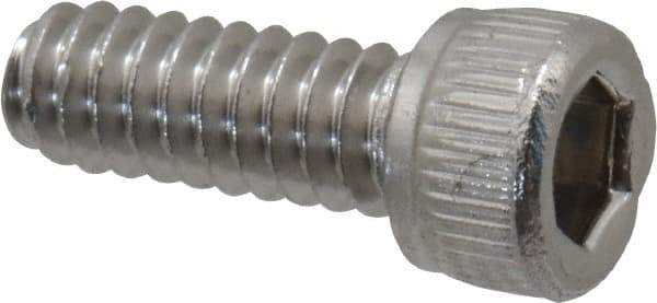 Value Collection - #4-40 UNC Hex Socket Drive, Socket Cap Screw - Grade 18-8 Stainless Steel, 5/16" Length Under Head - Eagle Tool & Supply