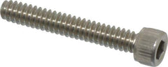Value Collection - #6-32 UNC Hex Socket Drive, Socket Cap Screw - Grade 18-8 Stainless Steel, 7/8" Length Under Head - Eagle Tool & Supply