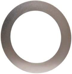 Made in USA - 0.005" Thick, 1-1/4" Inside x 1-3/4" OD, Round Shim - Uncoated 302/304 Stainless Steel - Eagle Tool & Supply