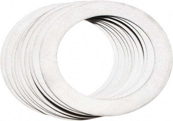 Made in USA - 0.012" Thick, 2" Inside x 2-3/4" OD, Round Shim - Uncoated 302/304 Stainless Steel - Eagle Tool & Supply