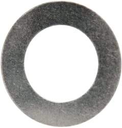 Made in USA - 0.01" Thick, 3/8" Inside x 5/8" OD, Round Shim - 5/16" Screw, Uncoated 316 Stainless Steel - Eagle Tool & Supply