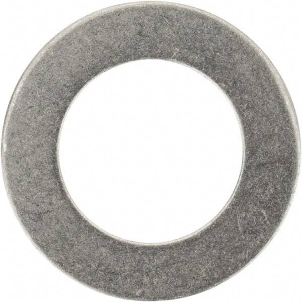 Made in USA - 0.016" Thick, 3/8" Inside x 5/8" OD, Round Shim - 5/16" Screw, Uncoated 316 Stainless Steel - Eagle Tool & Supply