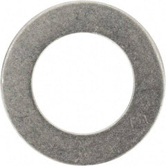 Made in USA - 0.016" Thick, 3/8" Inside x 5/8" OD, Round Shim - 5/16" Screw, Uncoated 316 Stainless Steel - Eagle Tool & Supply