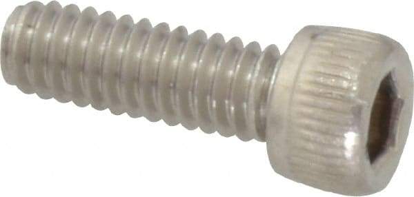 Value Collection - #8-32 UNC Hex Socket Drive, Socket Cap Screw - Grade 18-8 Stainless Steel, 1/2" Length Under Head - Eagle Tool & Supply