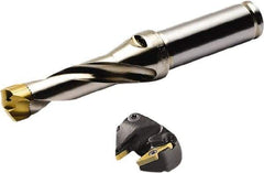 Seco - Series Crownloc, 13mm ID, 28mm Overall Diam, 19mm OAL Drilling Chamfer Ring - VCGX Insert, 45° Chamfer, 2 Inserts - Eagle Tool & Supply