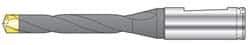 Seco - Series SD100, 18.65mm Diam 140° Replaceable Drill Tip - Carbide, TiAlN Finish, Through Coolant - Eagle Tool & Supply