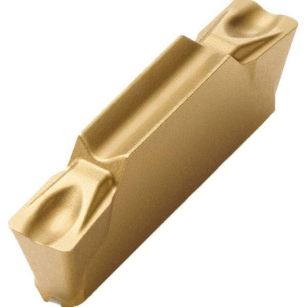 Seco - LCMF, 0.118" Cutting Width, MC, CP600 Grade, Double End Multi-Directional Turning Insert - TiAlN, TiN Coated - Eagle Tool & Supply