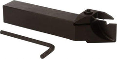 Seco - External Thread, 0.53" Max Depth of Cut, 6" OAL, Right Hand Indexable Grooving Cutoff Toolholder - 1" Shank Height x 1" Shank Width, LCMR Insert Style, CFPR Toolholder Style, Series Multi-Directional Turning (MDT) - Eagle Tool & Supply