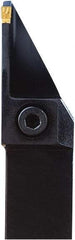 Seco - External Thread, 0.53" Max Depth of Cut, 4mm Min Groove Width, 6" OAL, Left Hand Indexable Grooving Cutoff Toolholder - 1" Shank Height x 1" Shank Width, LCMR Insert Style, CFPL Toolholder Style, Series Multi-Directional Turning (MDT) - Eagle Tool & Supply