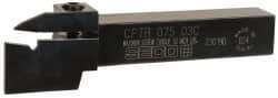 Seco - External Thread, 0.43" Max Depth of Cut, 3mm Min Groove Width, 5" OAL, Right Hand Indexable Grooving Cutoff Toolholder - 3/4" Shank Height x 3/4" Shank Width, LC..1603.. Insert Style, CFTR Toolholder Style, Series Multi-Directional Turning (MDT) - Eagle Tool & Supply