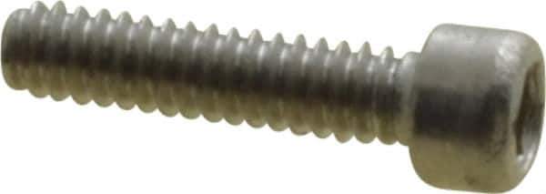 Value Collection - #0-80 UNF Hex Socket Drive, Socket Cap Screw - Grade 18-8 Stainless Steel, 1/4" Length Under Head - Eagle Tool & Supply