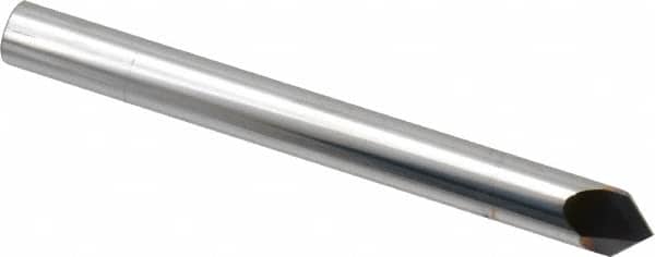 Niagara Cutter - 1/4" Diam 2 Flute Single End Solid Carbide Chamfer Mill - Eagle Tool & Supply