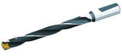 Kennametal - 15.5 to 15.87mm Diam, 10xD, 155mm Max Depth, 20mm Shank Diam, 176mm Flute, 230mm OAL, Replaceable Tip Drill - KSEM1550 Insert, A Seat Size, Series KSEM - Eagle Tool & Supply