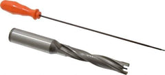 Kennametal - 19.05 to 19.55mm Diam, 5xD, 100.08mm Max Depth, 1" Shank Diam, 129.33mm Flute, 209.55mm OAL, Replaceable Tip Drill - KSEM0750 Insert, 2 Seat Size, Series KSEM - Eagle Tool & Supply