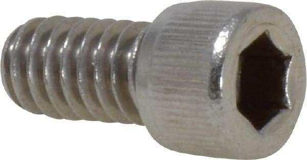 Value Collection - 1/4-20 UNC Hex Socket Drive, Socket Cap Screw - Grade 18-8 Stainless Steel, Fully Threaded, 1/2" Length Under Head - Eagle Tool & Supply