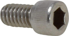 Value Collection - 1/4-20 UNC Hex Socket Drive, Socket Cap Screw - Grade 18-8 Stainless Steel, Fully Threaded, 1/2" Length Under Head - Eagle Tool & Supply