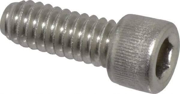 Value Collection - 1/4-20 UNC Hex Socket Drive, Socket Cap Screw - Grade 18-8 Stainless Steel, Fully Threaded, 5/8" Length Under Head - Eagle Tool & Supply