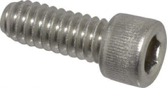 Value Collection - 1/4-20 UNC Hex Socket Drive, Socket Cap Screw - Grade 18-8 Stainless Steel, Fully Threaded, 5/8" Length Under Head - Eagle Tool & Supply