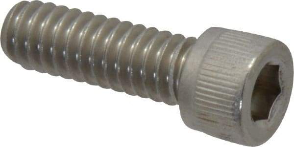 Value Collection - 1/4-20 UNC Hex Socket Drive, Socket Cap Screw - Grade 18-8 Stainless Steel, Fully Threaded, 3/4" Length Under Head - Eagle Tool & Supply