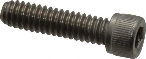 Value Collection - 1/4-20 UNC Hex Socket Drive, Socket Cap Screw - Grade 18-8 Stainless Steel, Fully Threaded, 1" Length Under Head - Eagle Tool & Supply