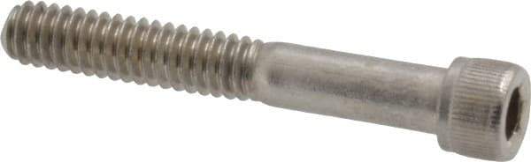 Value Collection - 1/4-20 UNC Hex Socket Drive, Socket Cap Screw - Grade 18-8 Stainless Steel, Partially Threaded, 1-3/4" Length Under Head - Eagle Tool & Supply