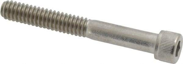 Value Collection - 1/4-20 UNC Hex Socket Drive, Socket Cap Screw - Grade 18-8 Stainless Steel, Partially Threaded, 2" Length Under Head - Eagle Tool & Supply