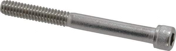 Value Collection - 1/4-20 UNC Hex Socket Drive, Socket Cap Screw - Grade 18-8 Stainless Steel, Partially Threaded, 2-1/2" Length Under Head - Eagle Tool & Supply